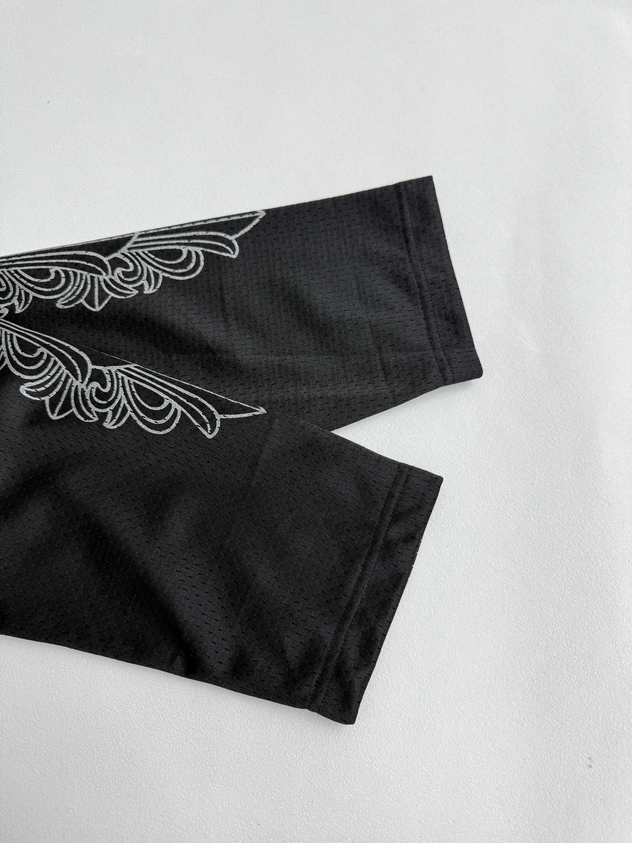 P340 Chrome Hearts Chrome Hearts Hockey Jersey Sanskrit Printed T-Shirt Long Sleeve S/M/L
